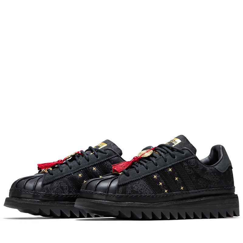 CLOT x Adidas Superstar 'Lunar New Year' - Core Black/Carbon