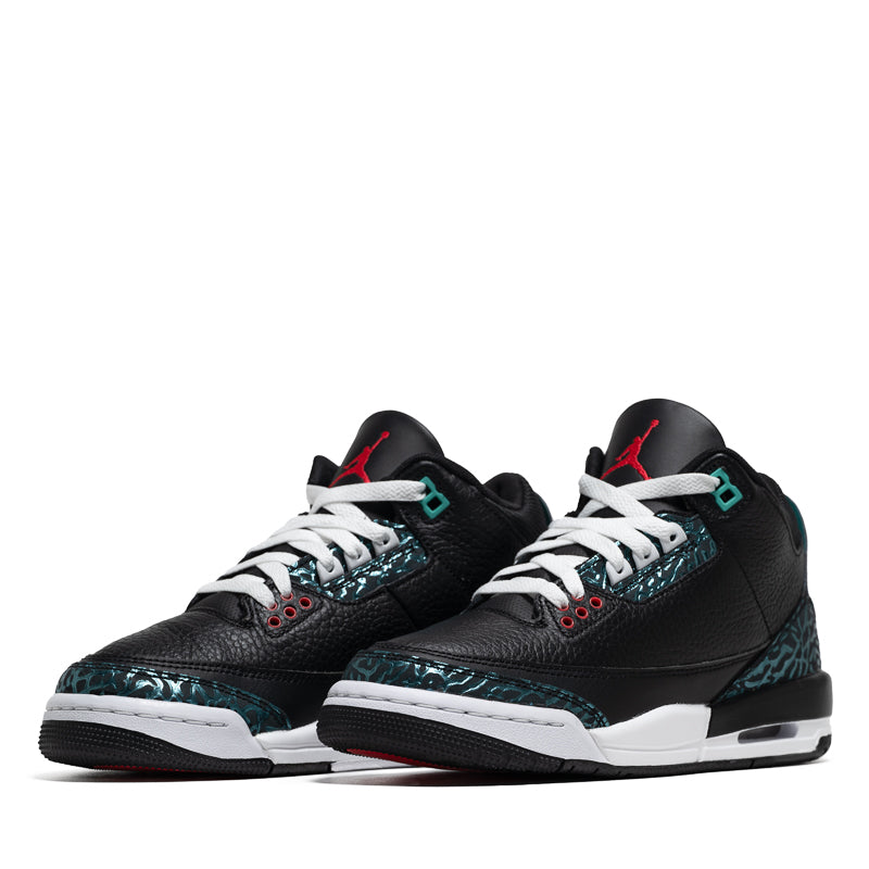 Air Jordan 3 Retro SE 'Moto' (GS) - Black/Siren Red