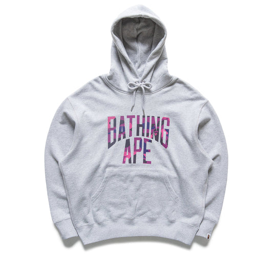 A Bathing Ape NYC Logo Pullover Hoodie - Gray